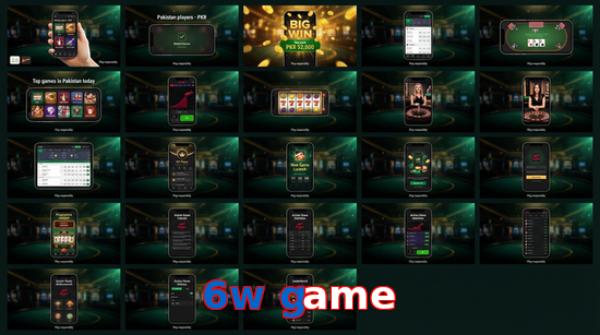 Main screen of 6W Game bet page for PK players